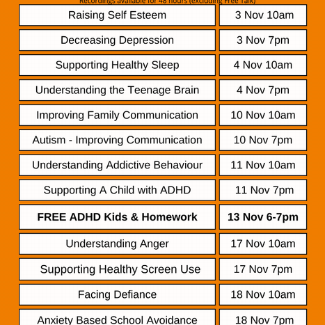 FACE: Family Advice November Sessions